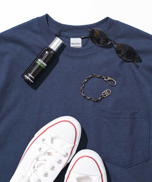 

Футболка GILDAN GL2300 MURS, ультракоттон, оверсайз, с карманом, темно-синий