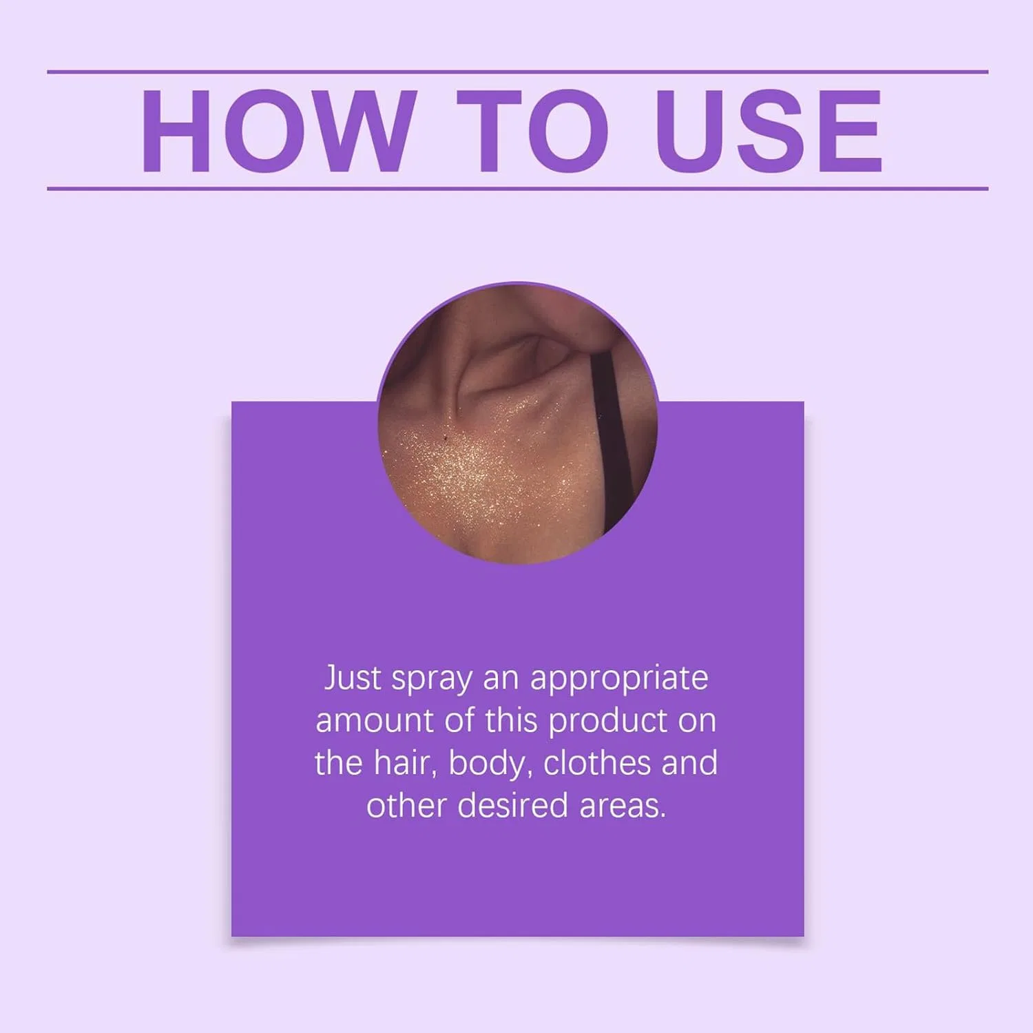 Спрей с блестками Glitter Spray для тела и лица, 0.15 кг — фото 4