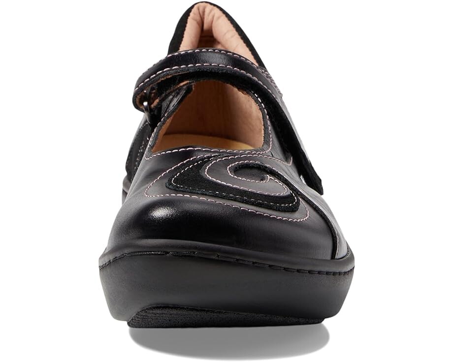 Туфли на плоской подошве Naot Sea, цвет Black Suede/Shiny Leather — фото 2