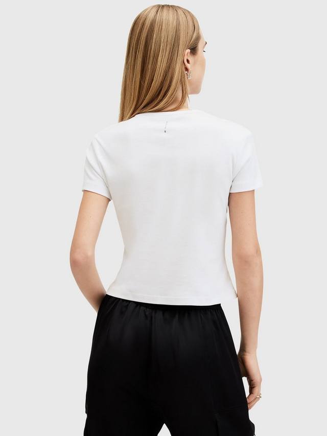 Футболка stevie из чистого органического хлопка AllSaints, цвет Optic White — фото 2