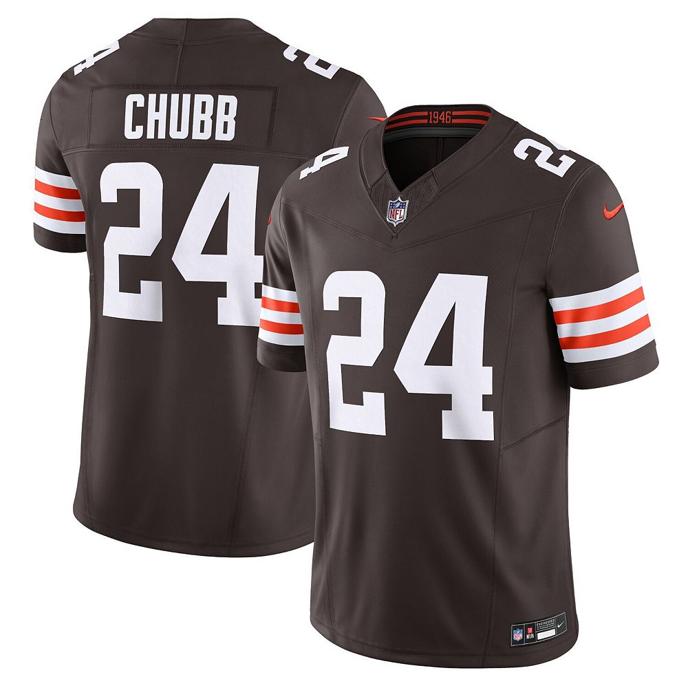 

Мужские кроссовки Nike Nick Chubb Brown Cleveland Browns Vapor F. Ограниченный Джерси, цвет Brn Brown