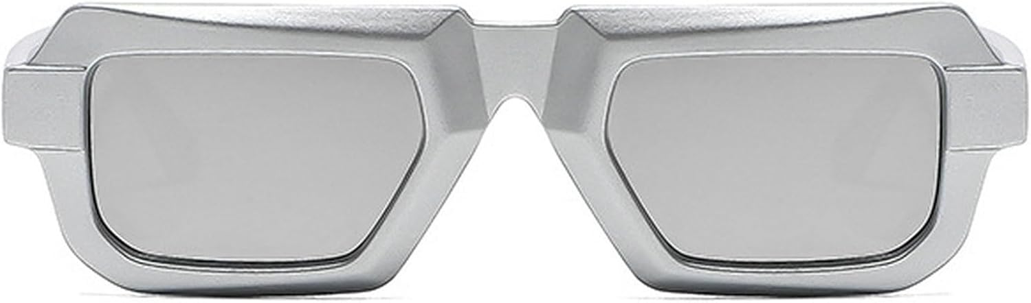 

Ретро-солнцезащитные очки-пилот для женщин и мужчин, винтажные квадратные солнцезащитные очки, модные солнцезащитные очки цвета шампанского, женские винтажные очки 2025 года mincl, Silver