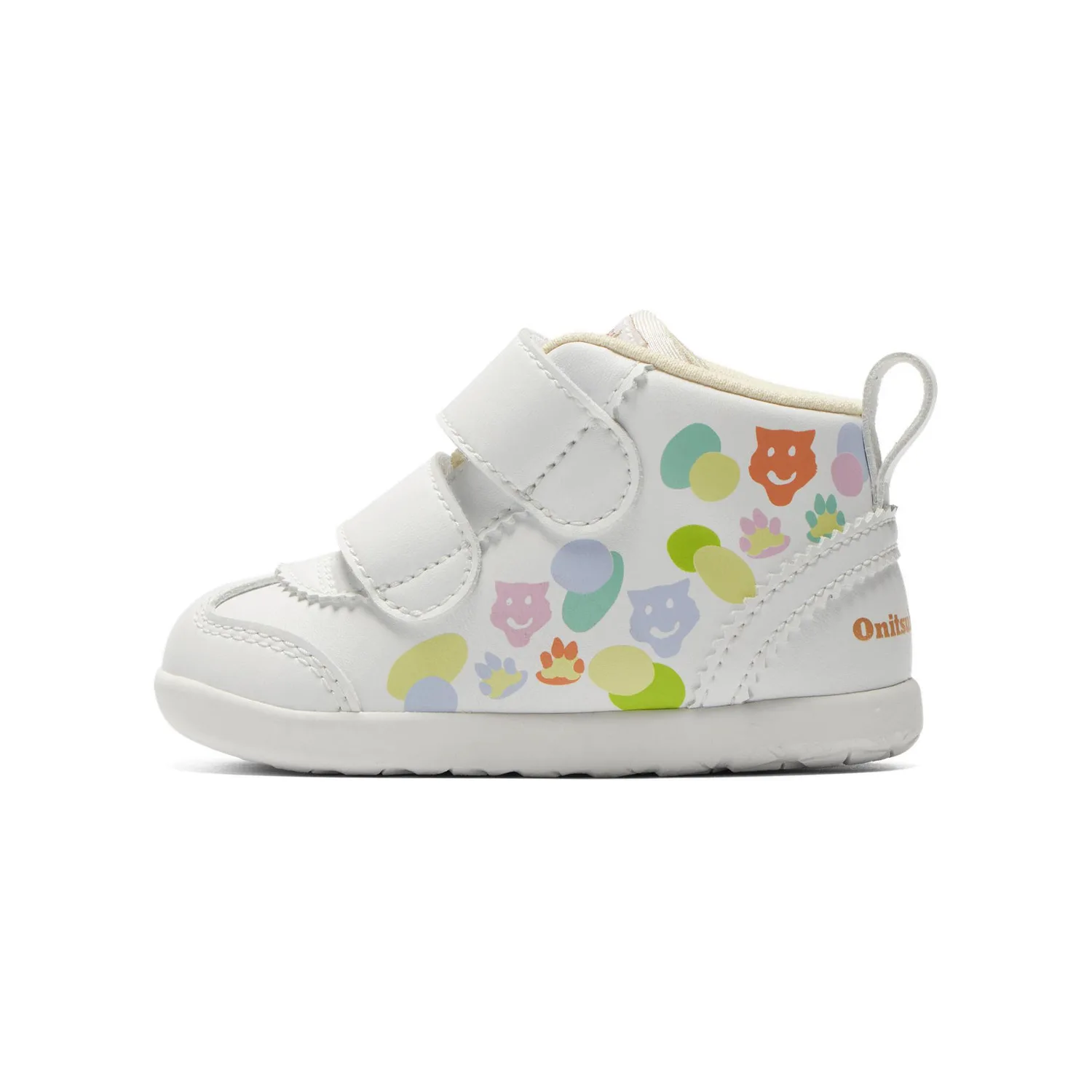 Onitsuka Tiger Кроссовки MEXICO 66 FIRST KIDS Slip Resistant Mid top бело-зелено-оранжевые