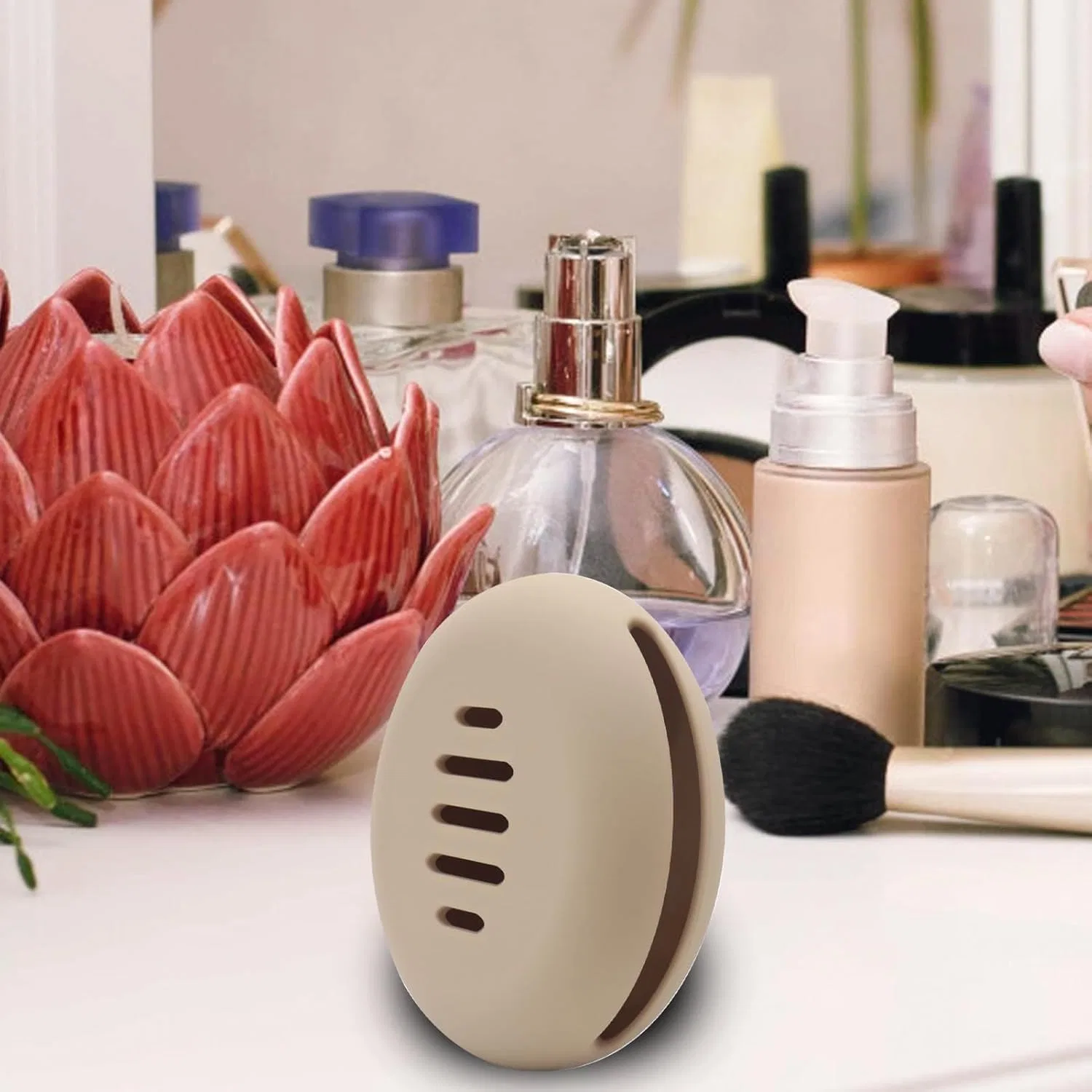 Держатель для спонжей Beauty Blender силиконовый, Light Coffee — фото 3