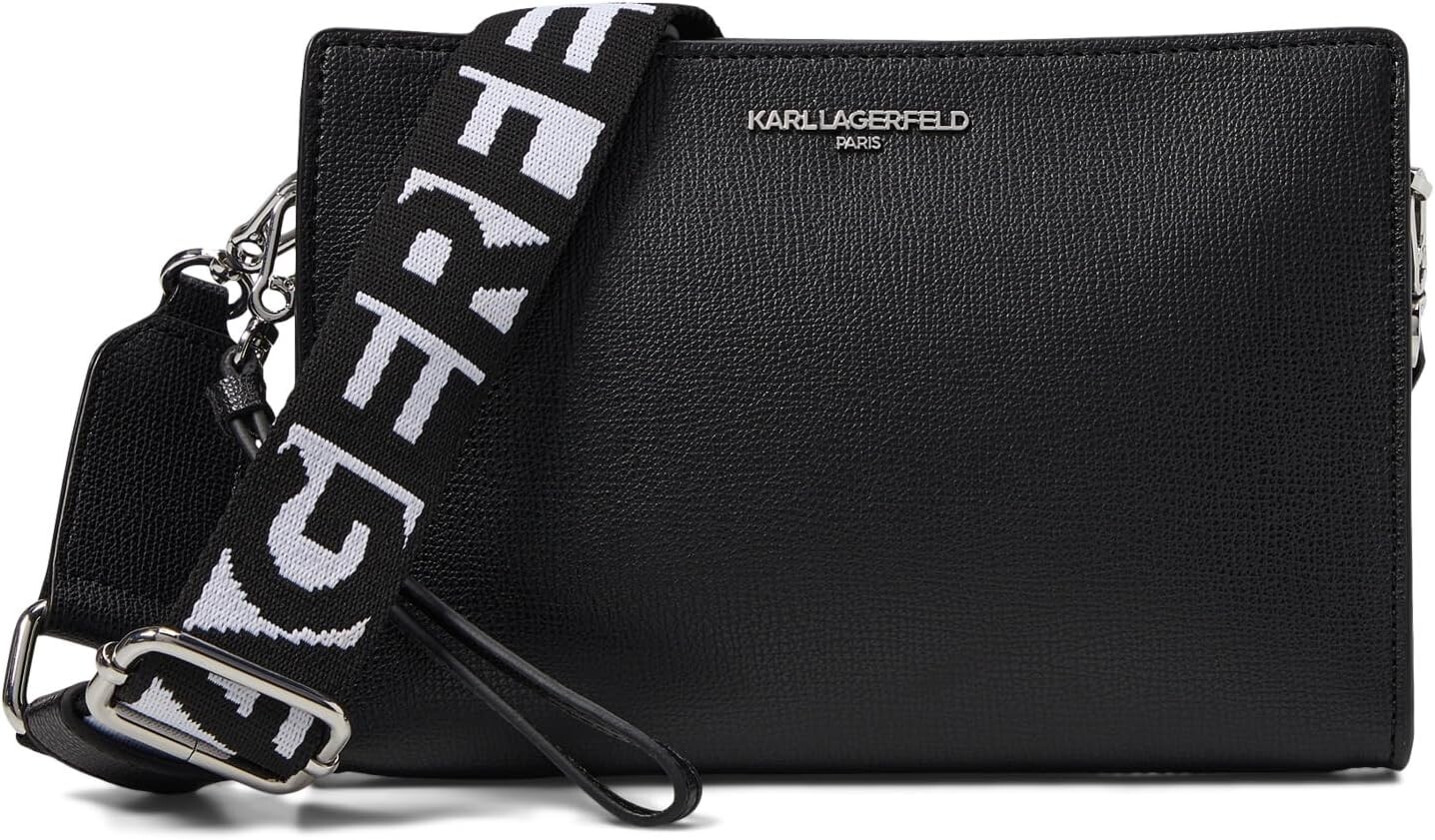 

Сумка кросс-боди Karl Lagerfeld Paris Adele Crossbody, цвет Black/Silver