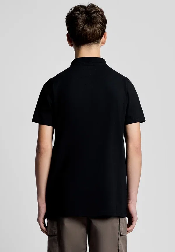 Футболка поло Lyle & Scott Ss Polo Shirts Core Sports Polo, модель Z865, цвет черный — фото 3