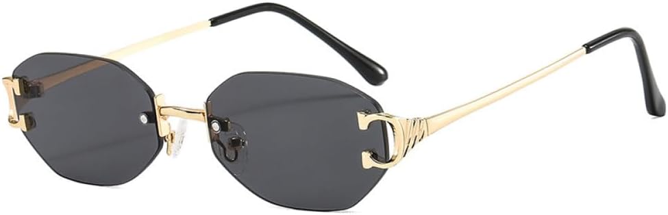 

MUTYNE Ретро солнцезащитные очки для мужчин, винтажные, маленькие, без оправы, модные, роскошные, для путешествий, панк, металлические, солнцезащитные очки для женщин, UV400, C01