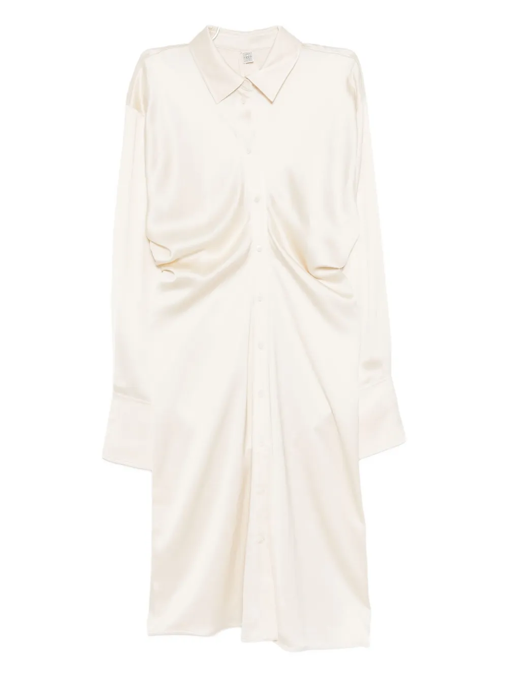 

Платье-рубашка свободного кроя TOTEME, нейтральный