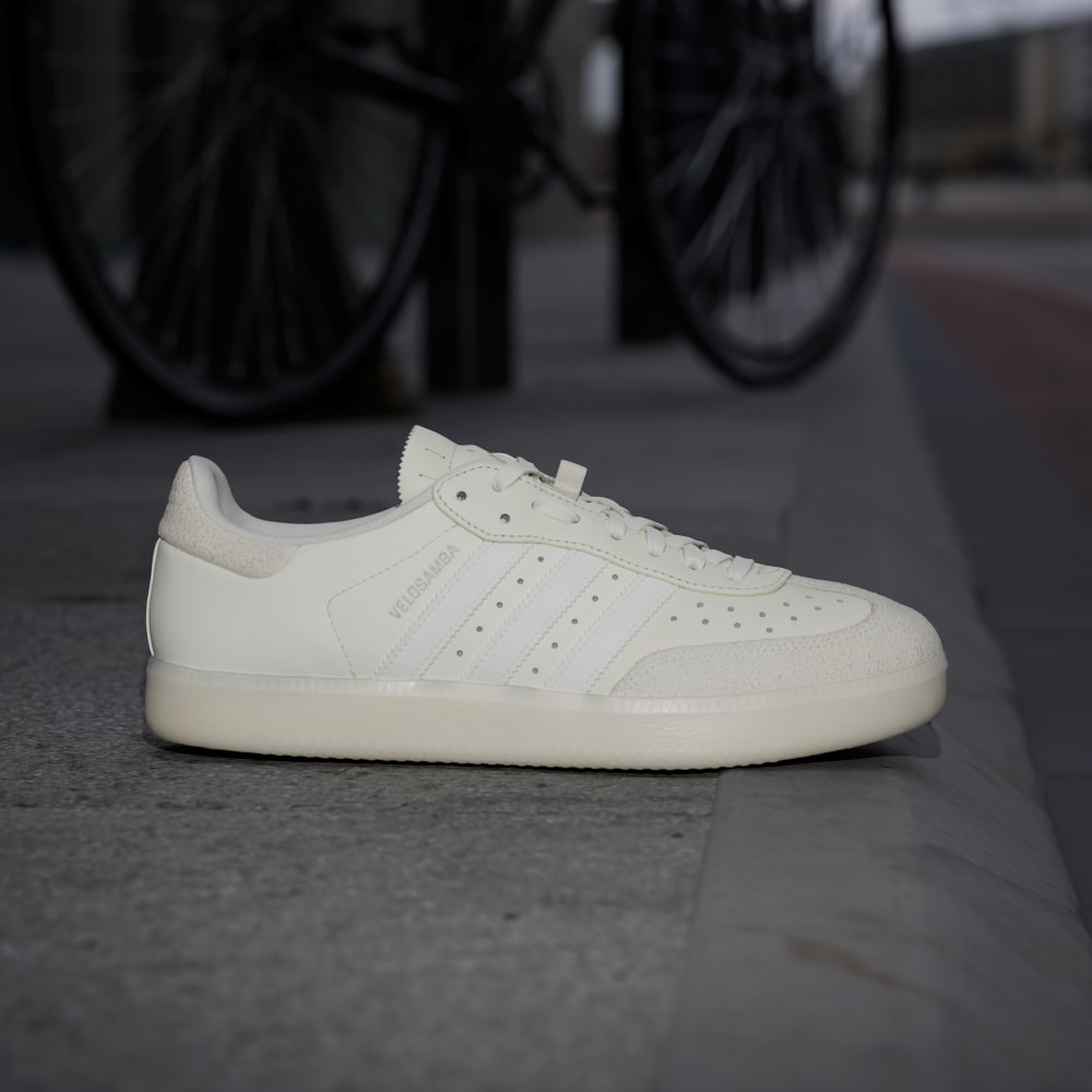 Кроссовки Adidas Velosamba Leather Shoes, цвет Off White/Cloud White/Off White — фото 2