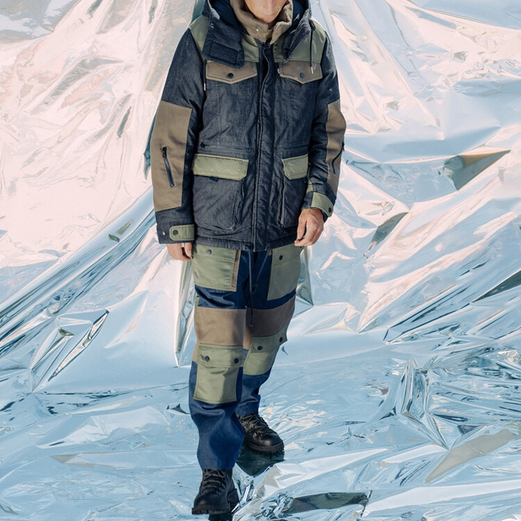 Белая куртка Mountaineering X Outdoor для мужчин, джинсовая Levi’S, цвет Denim — фото 3