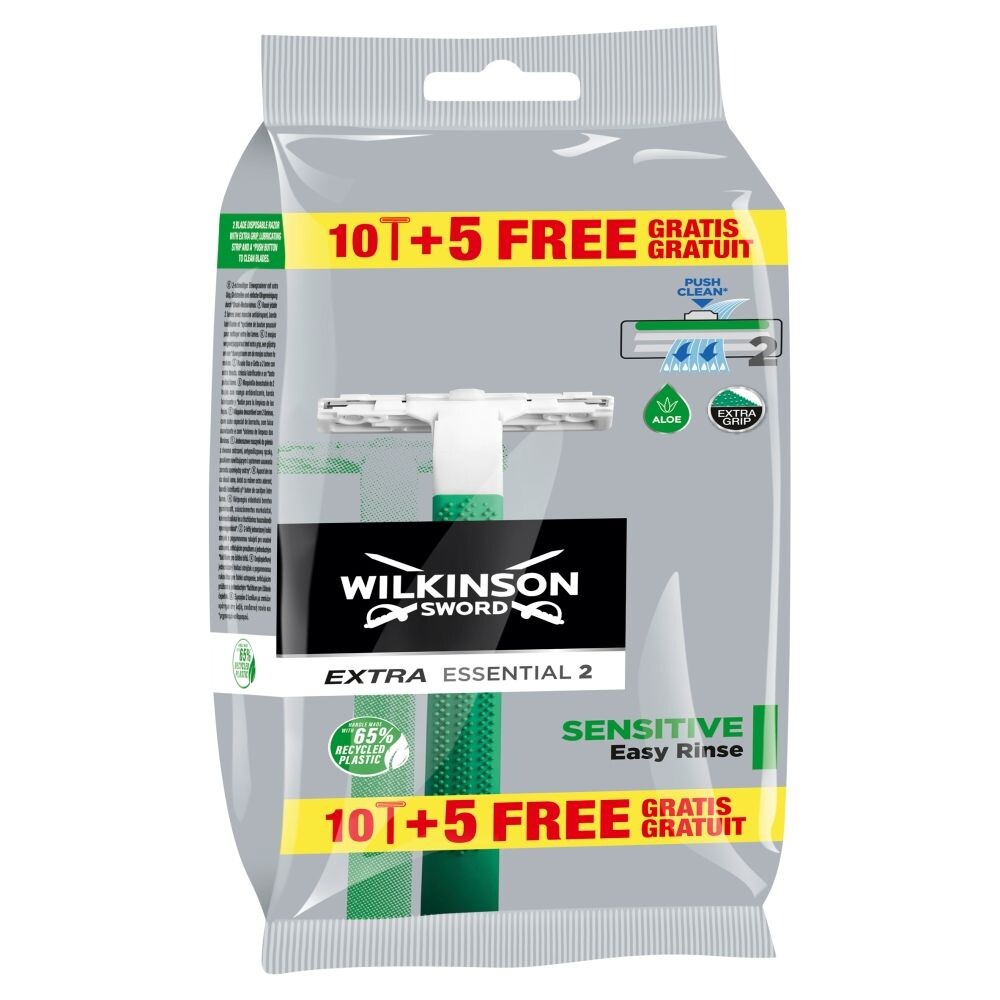 

Wilkinson Extra Essential 2 бритва для мужчин, 15 шт.