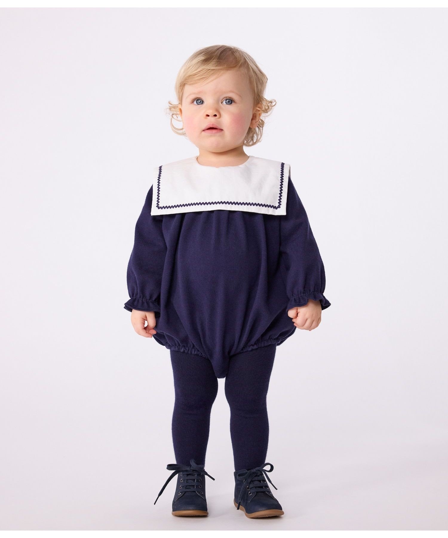 Комбинезон с длинными рукавами Petit Bateau, blue