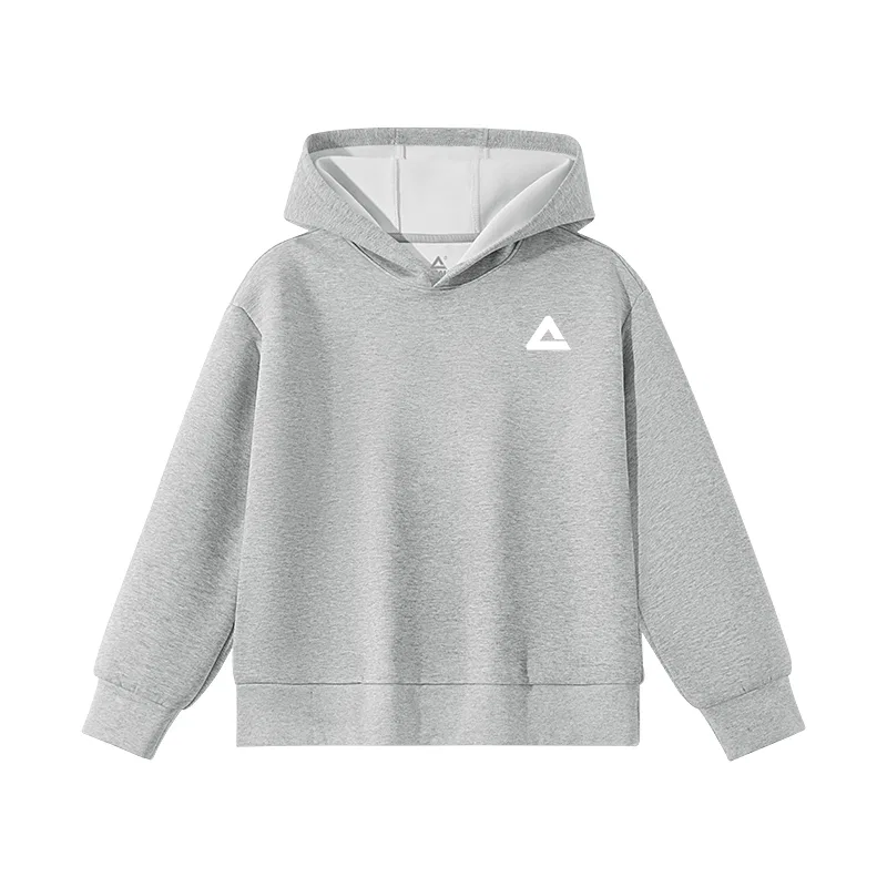 Детский свитшот с капюшоном PEAK Light Heather Gray/PK