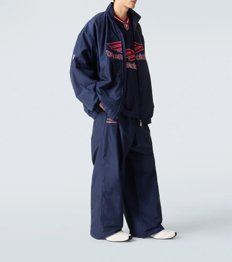 Спортивная куртка 3B Sports Icon из хлопковой смеси Balenciaga, синий — фото 2