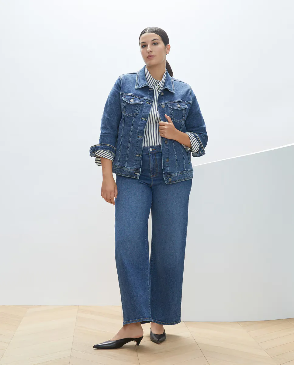 

Женские широкие джинсы TARA Couchel, цвет Azul Pálido