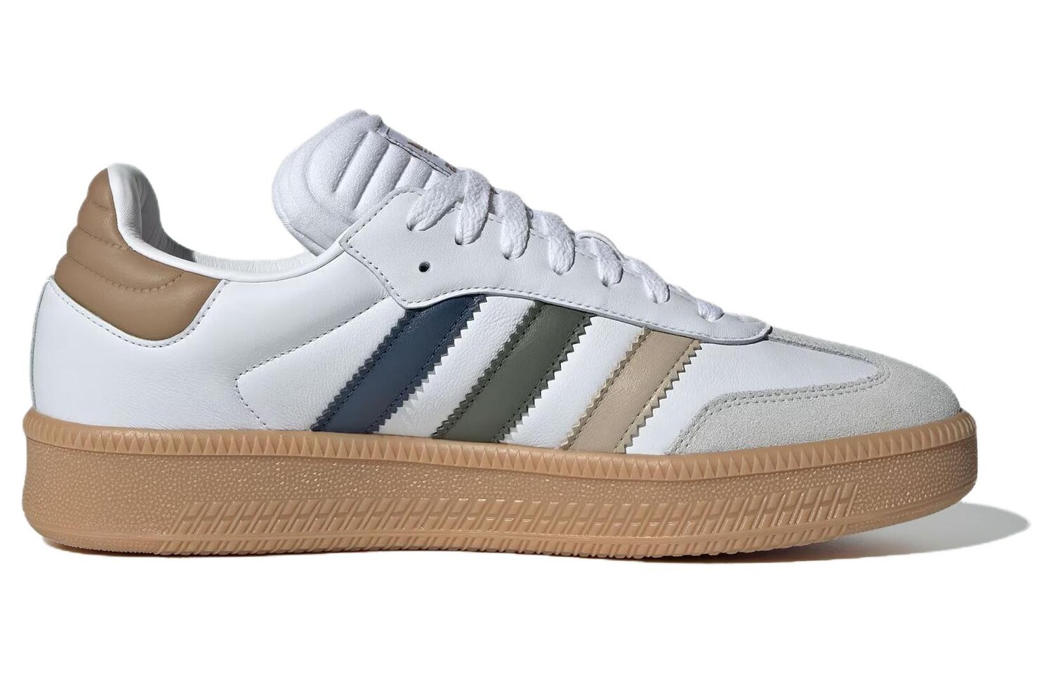 Adidas originals Samba Series Обувь для скейтбординга унисекс, White/earthy tan/light gray — фото 2