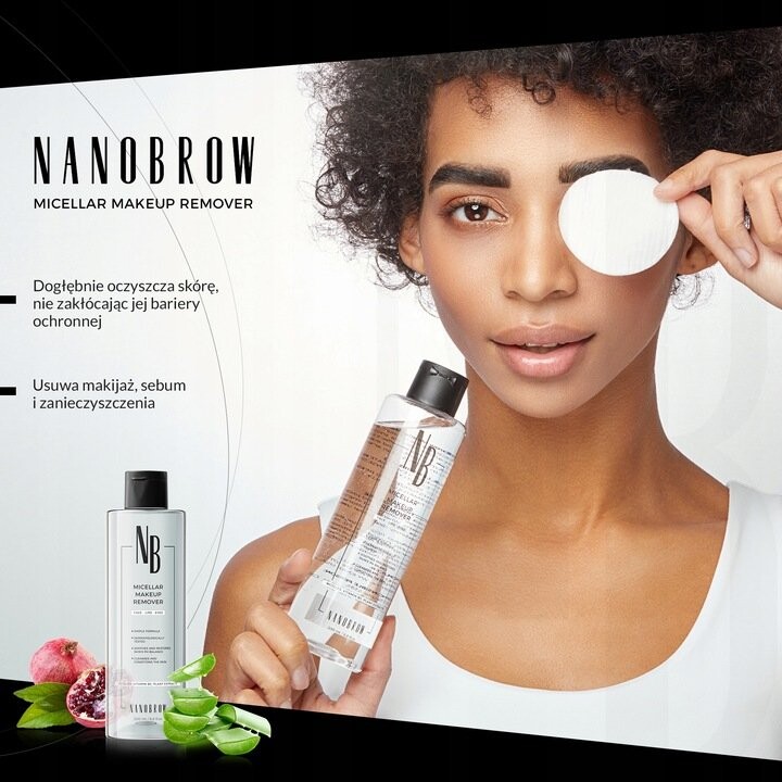 Мицеллярная вода Nanobrow — Micellar Makeup Remover - мицеллярный для лица и глаз, удаляет водостойкий макияж, 200 мл — фото 3