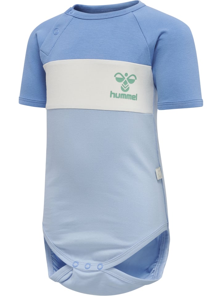 Комбинезон на кнопках Hummel с рукавами реглан Hmlaslan для мальчиков в цвете SILVER LAKE BLUE Hummel — фото 4