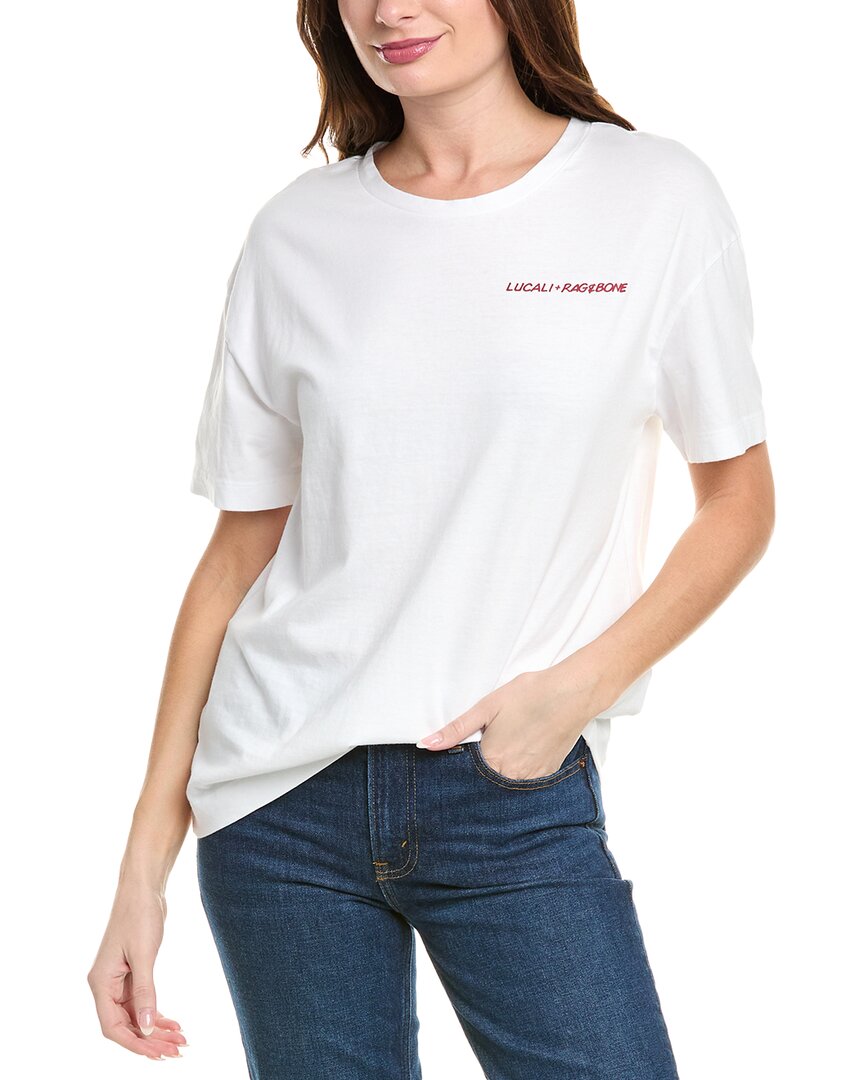 

Футболка из слюды для сотрудников rag &bone Lucali rag & bone, белый