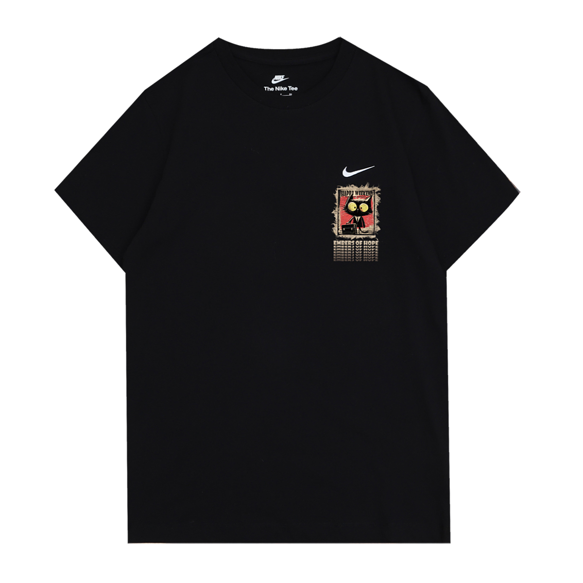 

Nike Спортивная футболка унисекс черная, Черный, Nike Спортивная футболка унисекс черная