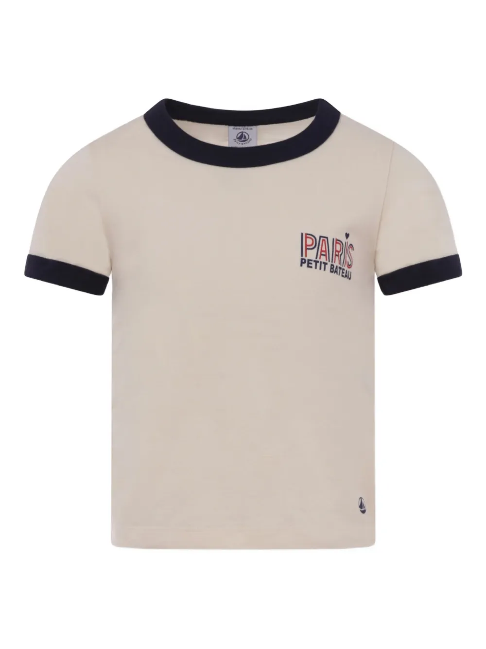 

Футболка с круглым вырезом и логотипом Petit Bateau, нейтральный
