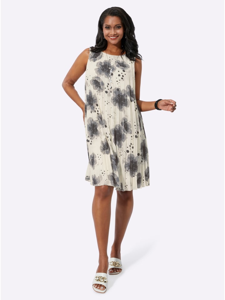 

WITT WEIDEN Плиссированное платье с принтом цвета шампанского