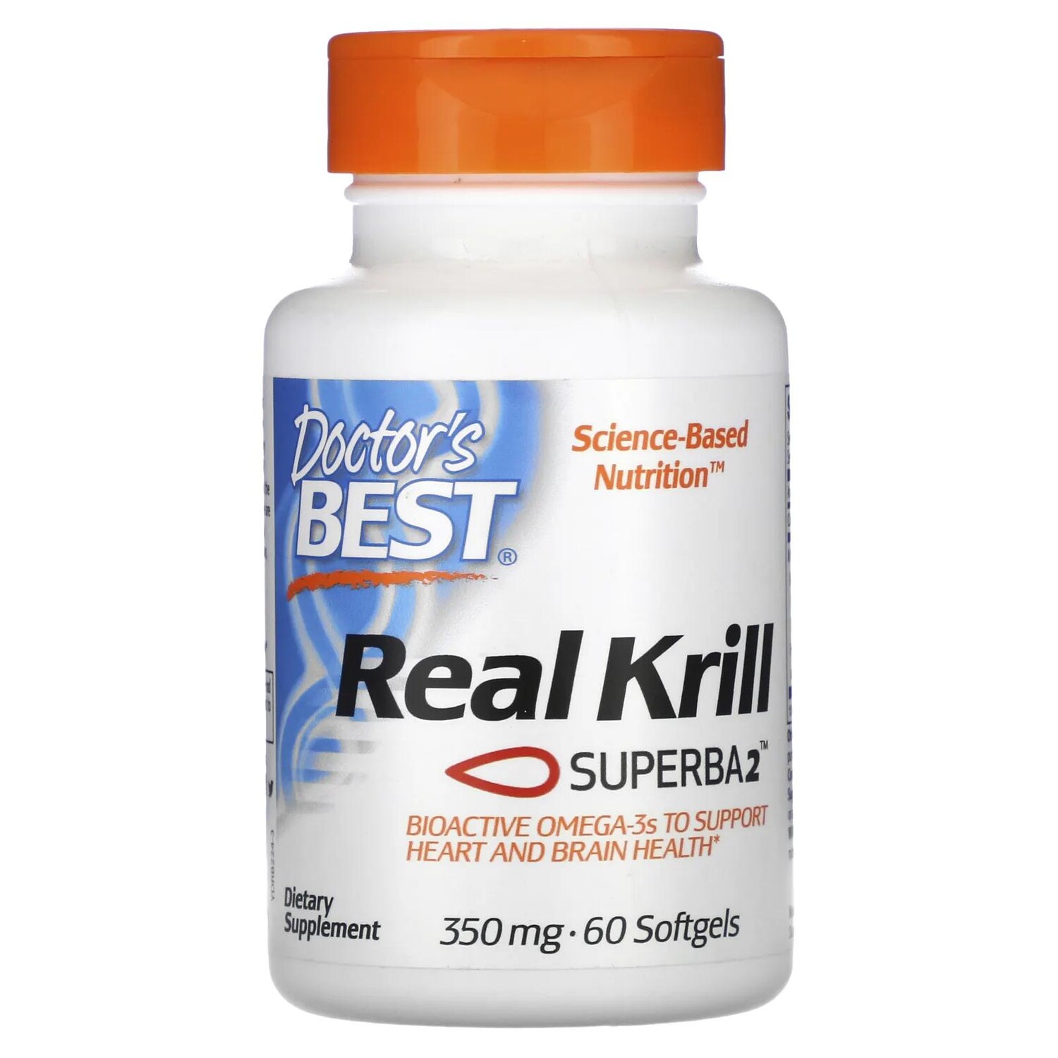 

Doctor's Best Real Krill 350 мг 60 гелевых капсул