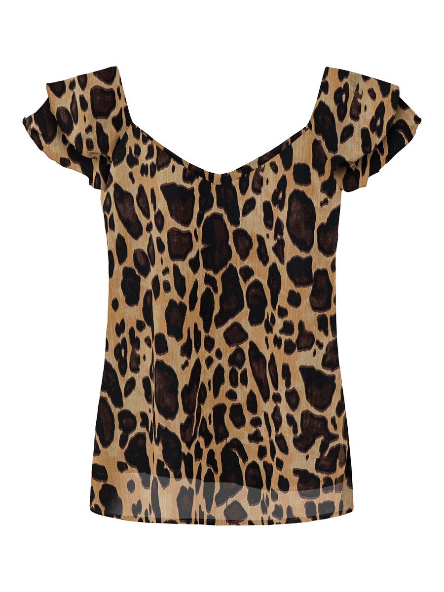 

Блуза ONLY ONLAsta, цвет Light brown/Dark brown