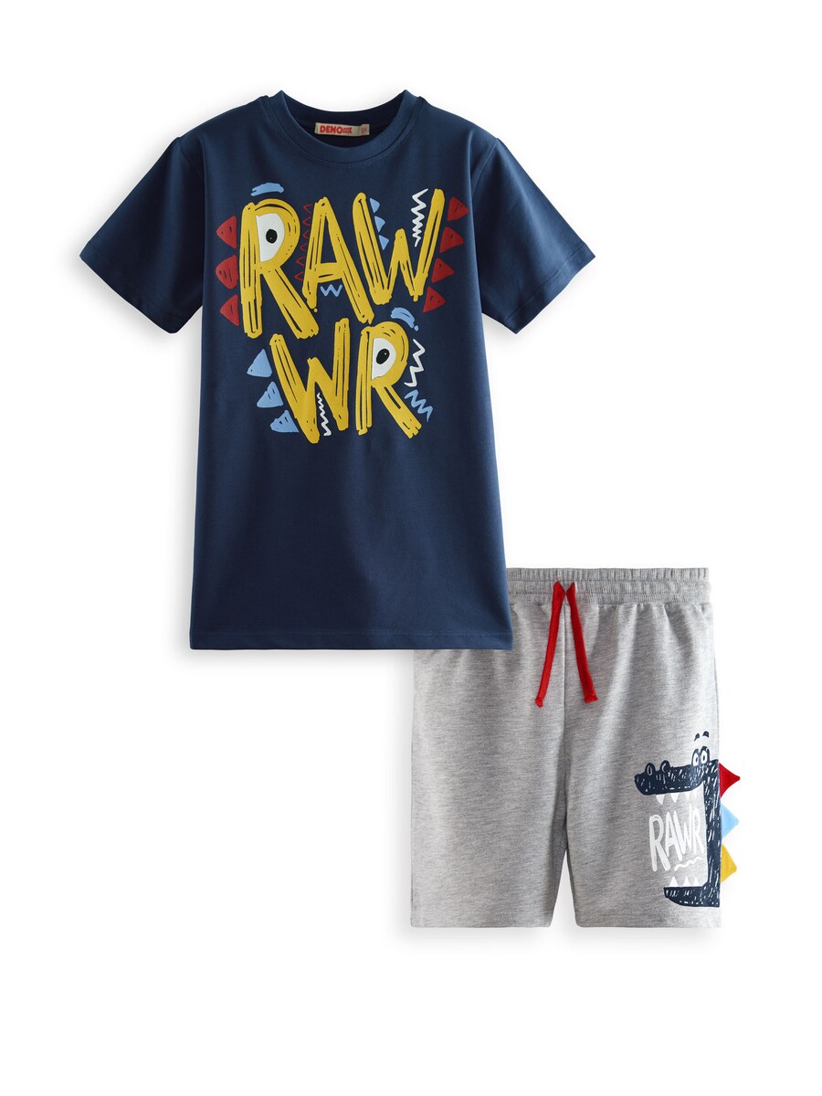 

Спортивный костюм Denokids Rawr, темно-синий