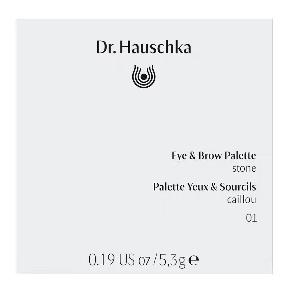 Eye & Brow Palette палитра теней для век и бровей 01 Stone 5,3 г Dr. Hauschka — фото 3