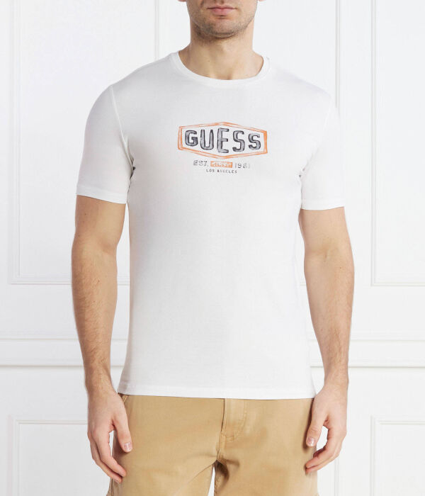 

Футболки Slim fit Guess Jeans, белый