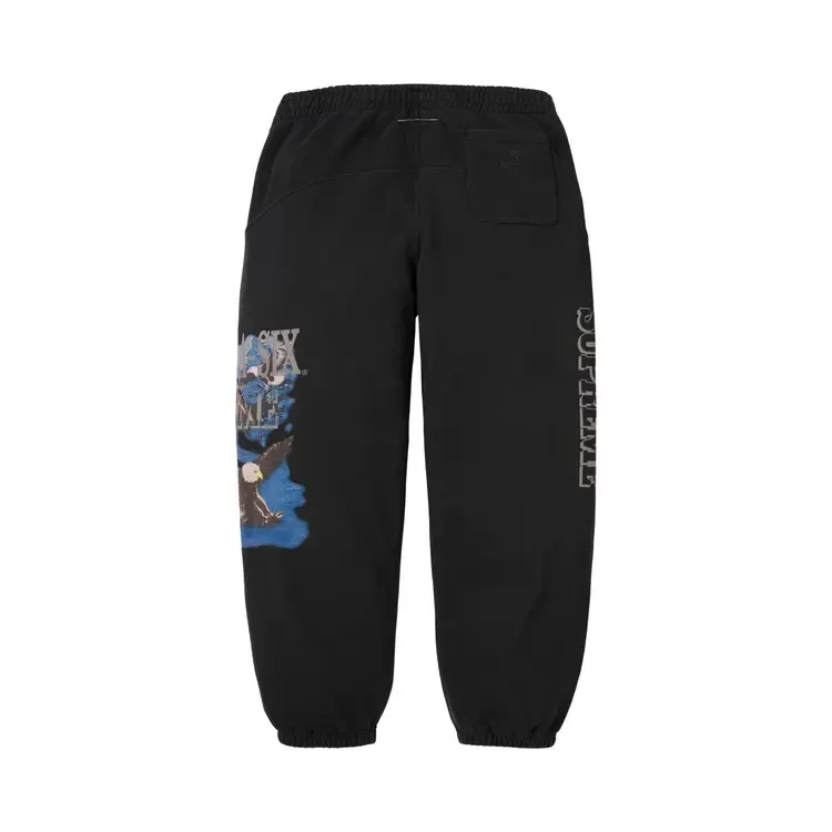 Спортивные штаны Supreme x MM6 Maison Margiela Eagle, цвет «черный» — фото 2