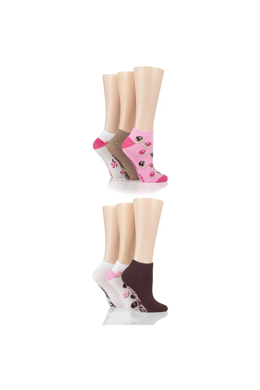 

6 пар однотонных спортивных носков с рисунком SOCKSHOP Dare to Wear, розовый