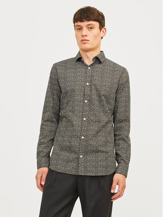 

Рубашка узкого кроя Jack&Jones, серый