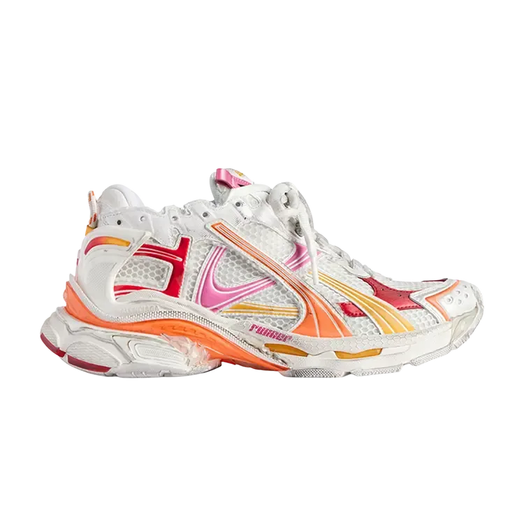 Кроссовки Balenciaga Runner 'White Orange Pink'