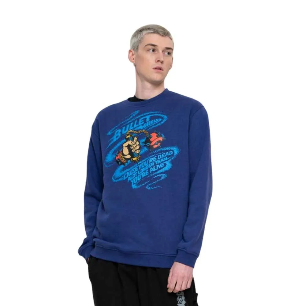 

Толстовка Santa Cruz Crew bullet mace, синий