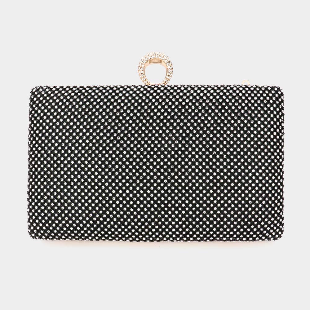 

Блестящая прямоугольная вечерняя сумочка клатч FASHNZFAB