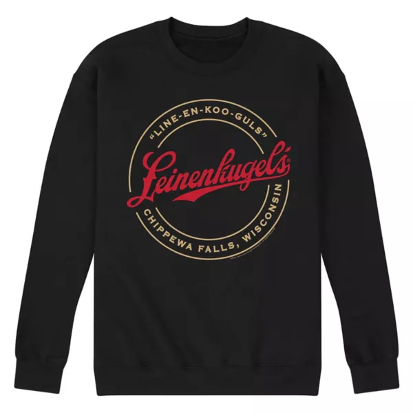 

Мужская флисовая толстовка с логотипом Leinenkugel Licensed Character, черный