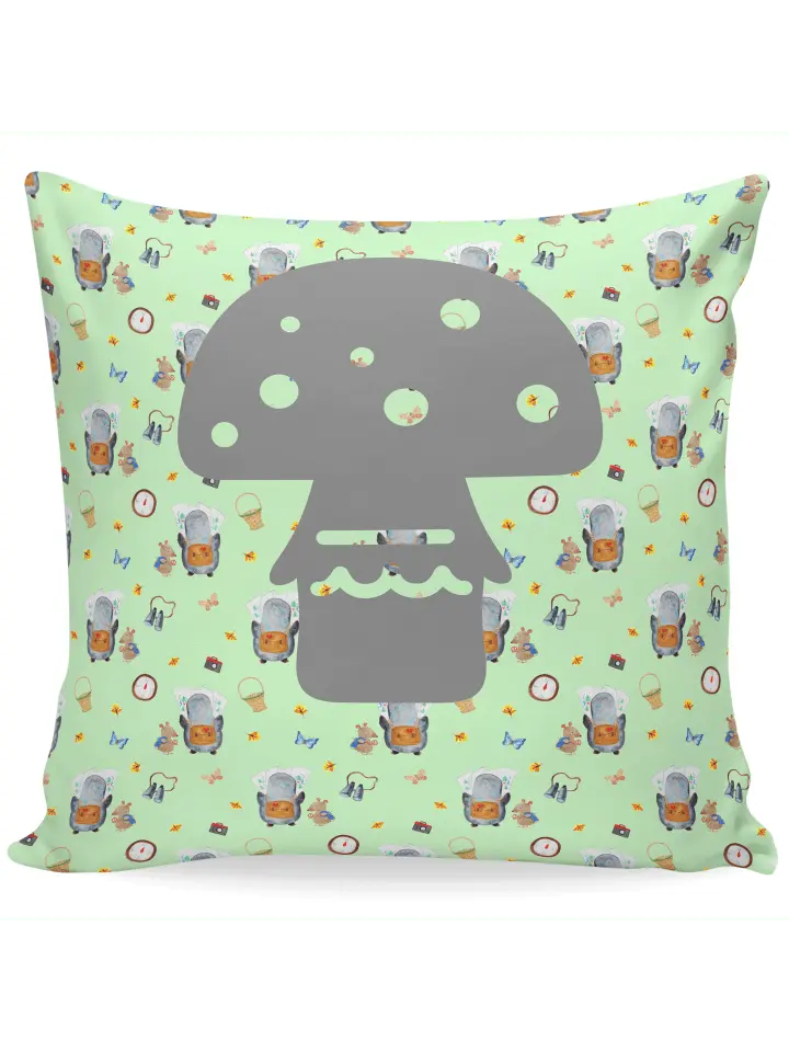 

Подушка Mr & Mrs Panda 40x40 Pinguin & Maus Wanderer, зеленый