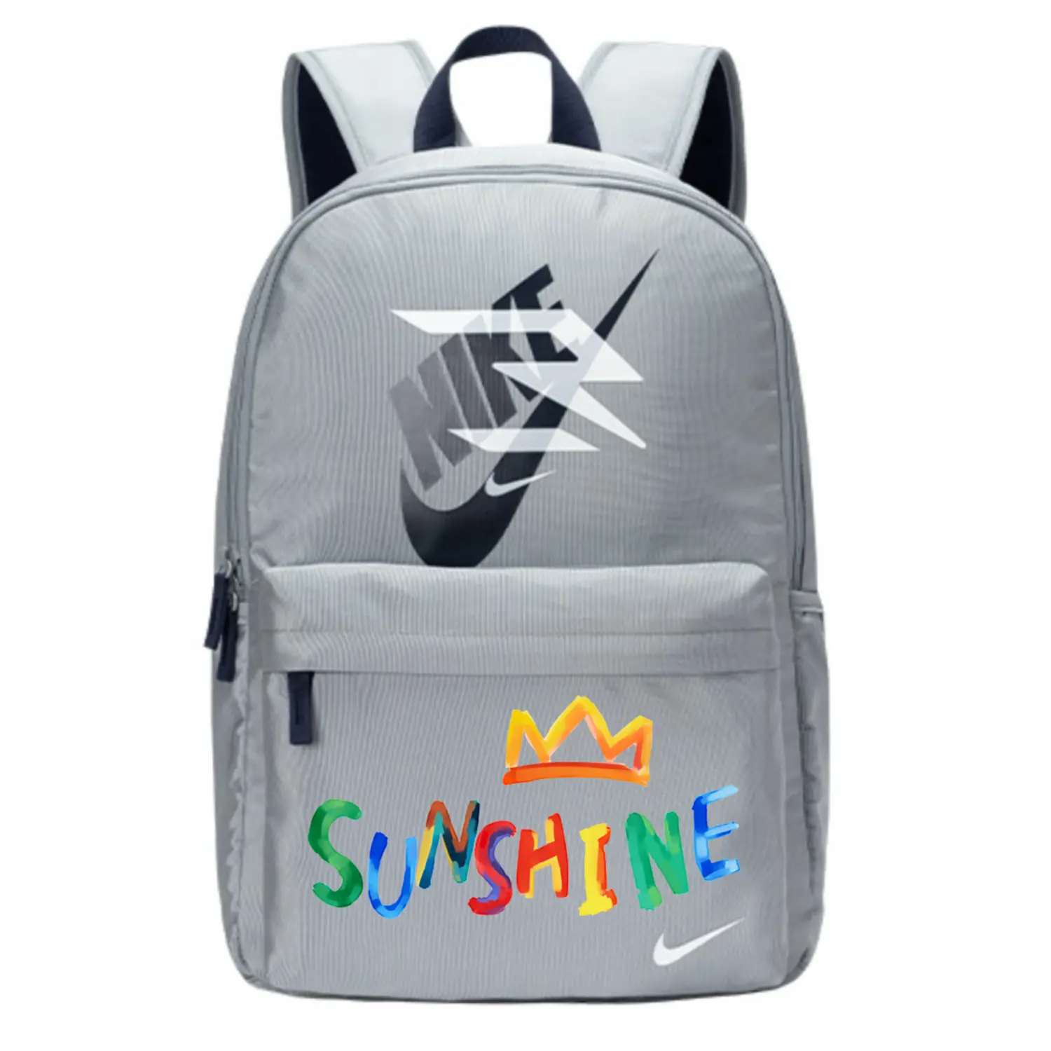 

Nike Полиэстеровый рюкзак унисекс светло-серый волчий, Sunshine