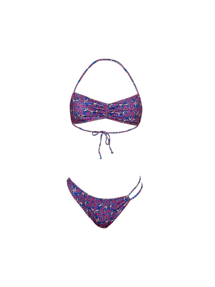 

Бикини-бандо Kadoo Bandeau Bikini ECONYL Summer Frangipani Set 2-tlg. wendbar, фиолетовый