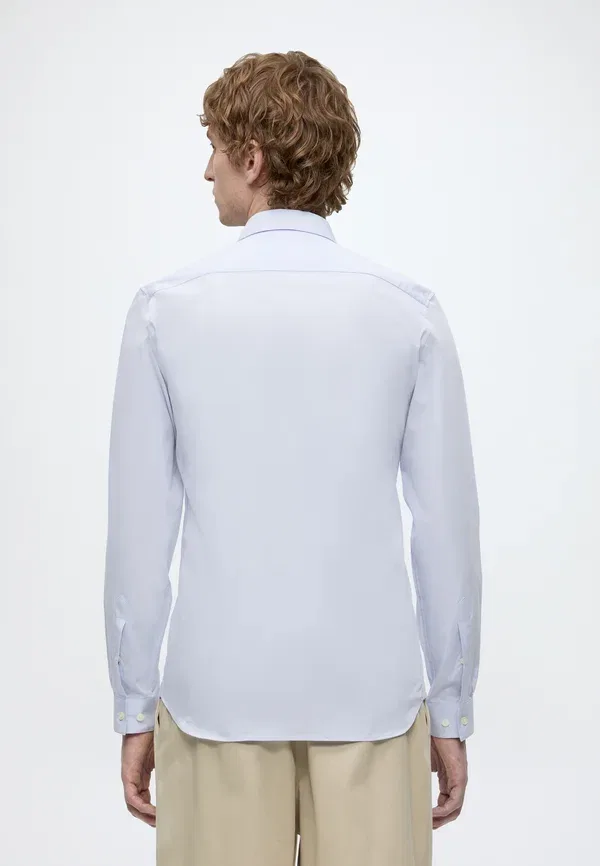 Рубашка из поплина с эффектом стрейч, slim fit, Lacoste, цвет феникс-блю — фото 3