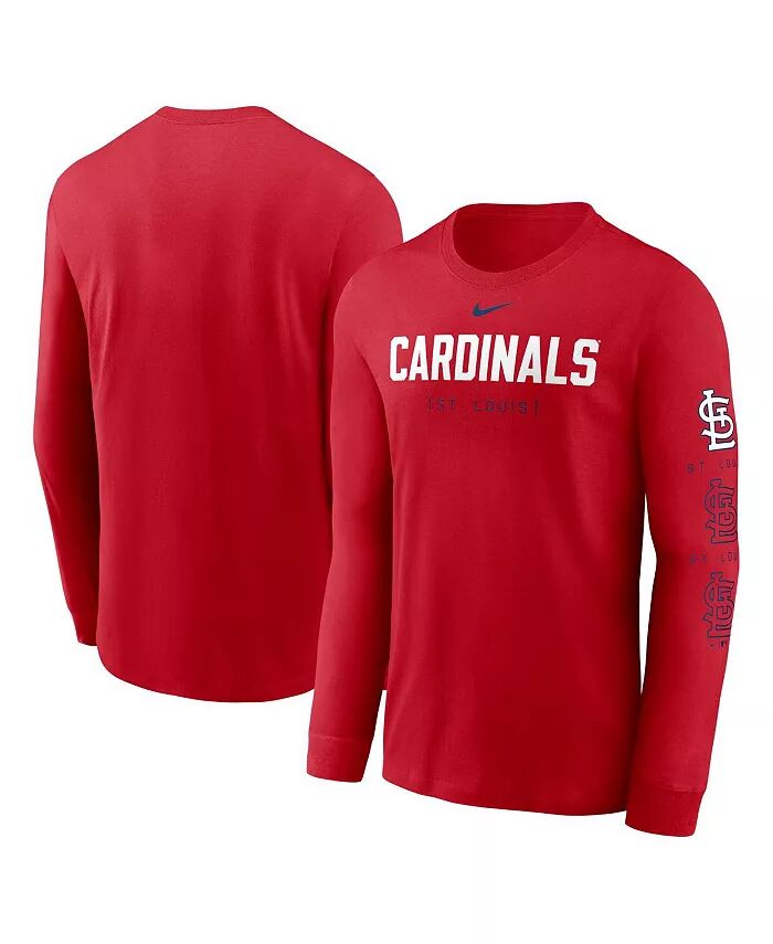 

Мужская красная футболка с длинным рукавом St. Louis Cardinals Repeater Nike