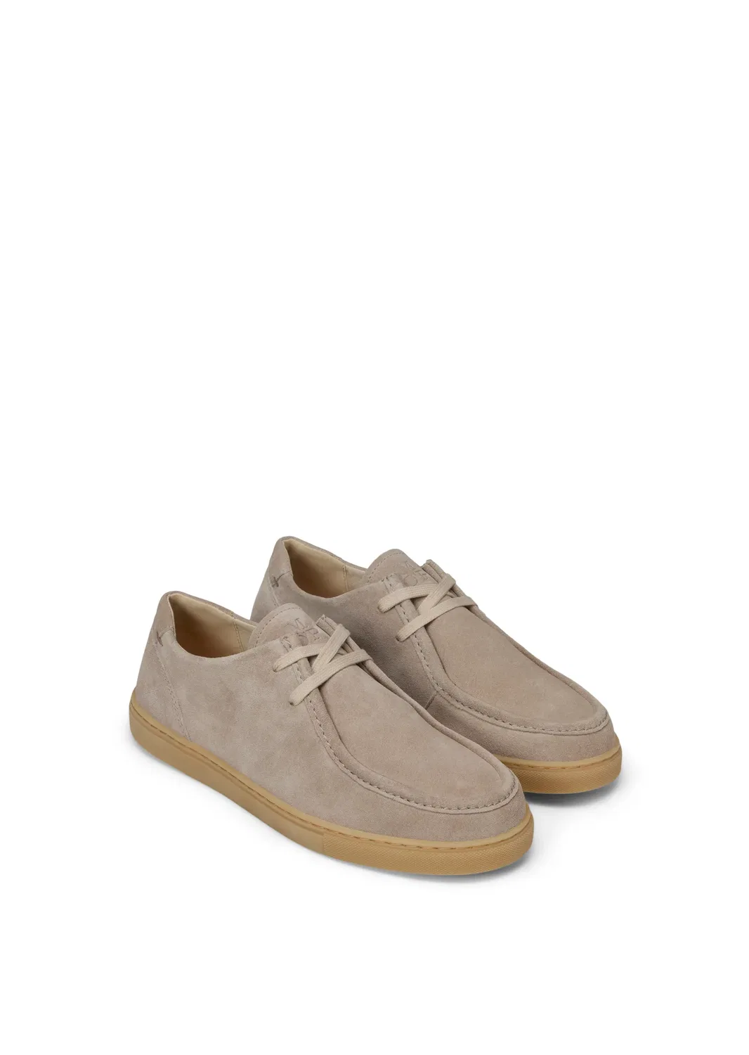 Слипоны в стиле Wallabee, из велюра Marc O'Polo, светло-бежевый — фото 2