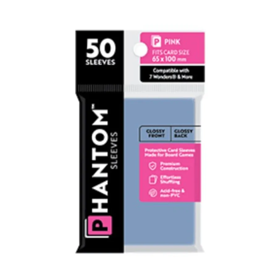 

Глянец/Глянец - Розовый, 65х100мм (50), Phantom Sleeves