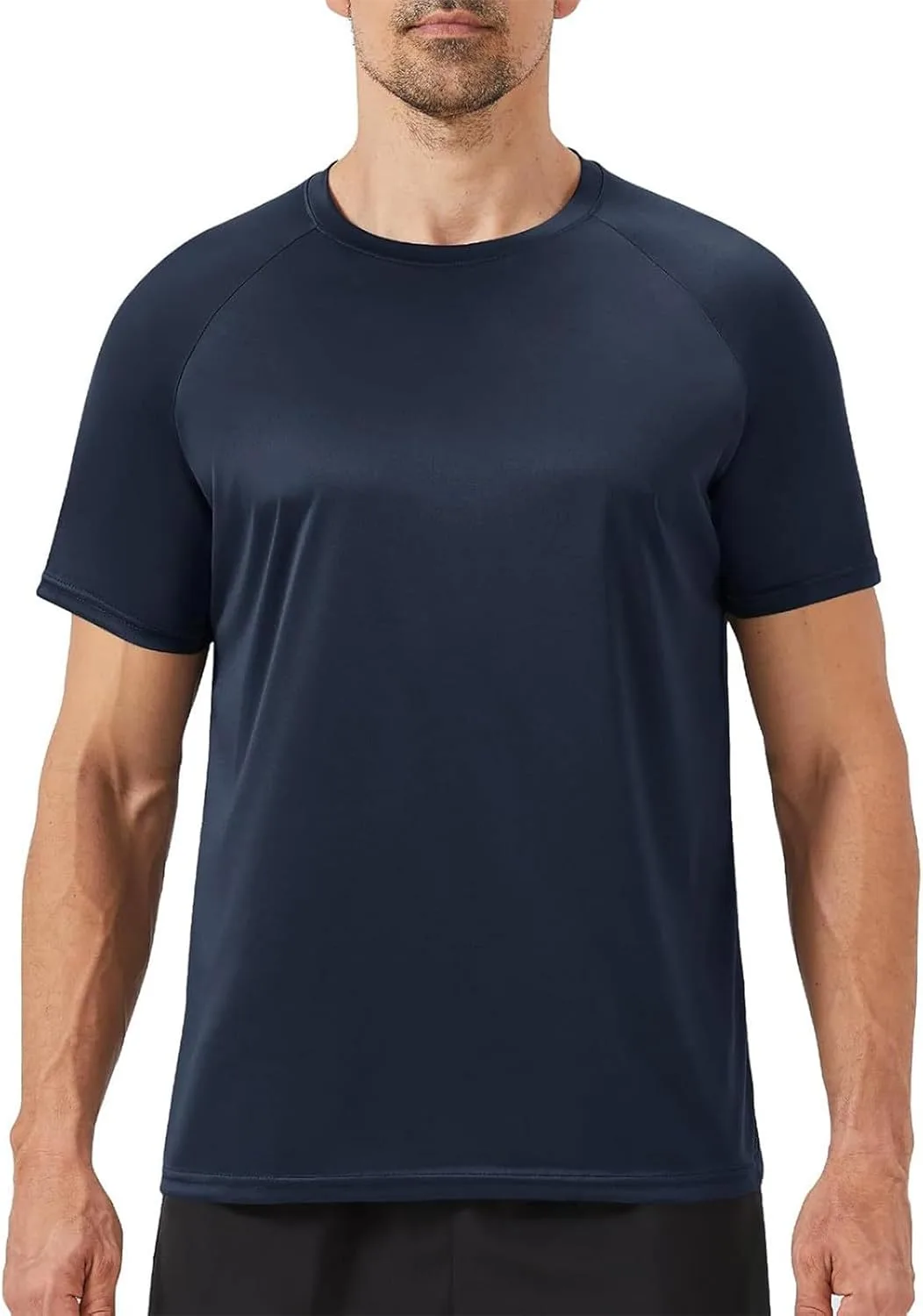 

Мужская футболка Raglan с коротким рукавом, влагоотводящая, компрессионная