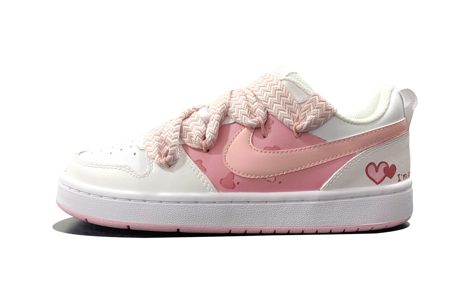 

Кроссовки Nike Court Borough Series Skateboard Shoes Women's Low-Top Pink