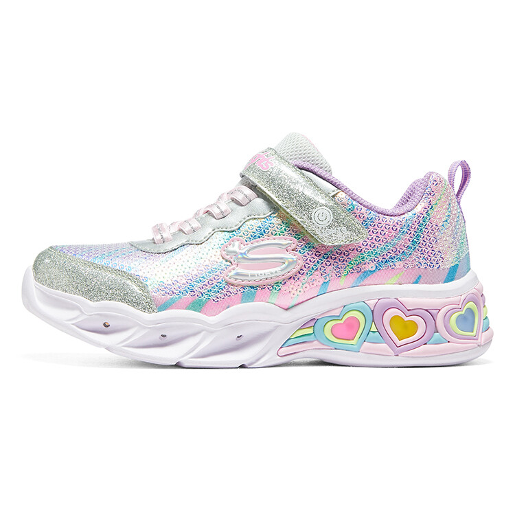 

Кроссовки Sweetheart Lights Kids Lifestyle GS Low-top Silver/многоцветные Skechers