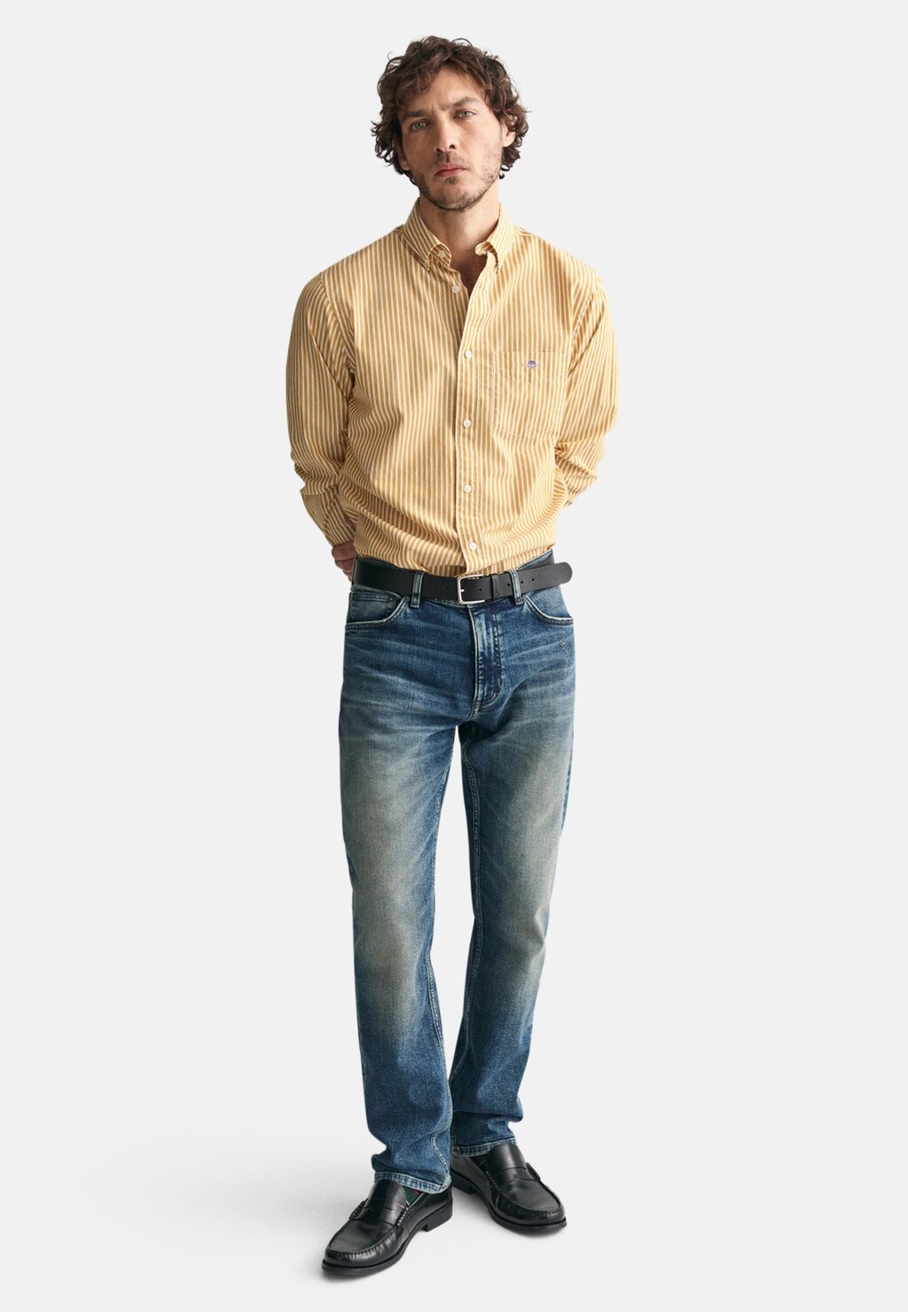 

Рубашка REGULAR FIT STRIPED GANT, желтый