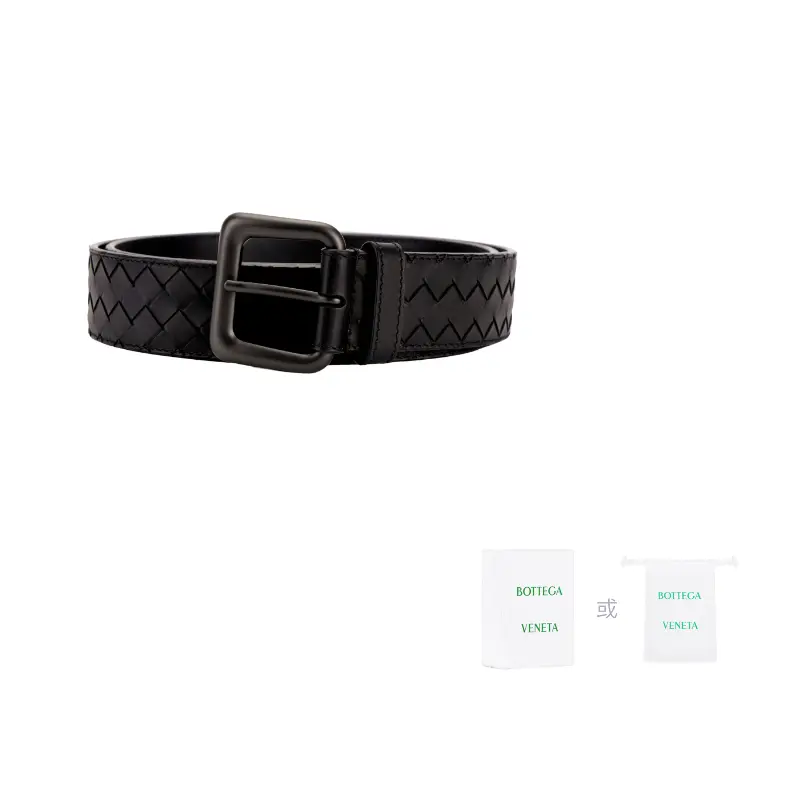 

Bottega Veneta Кожаный ремень мужской коричневый шириной 3.5 см, Brown